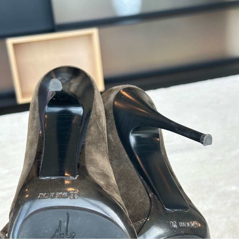 Giuseppe Zanotti Olive Ankle Boots - Picture 11 of 13